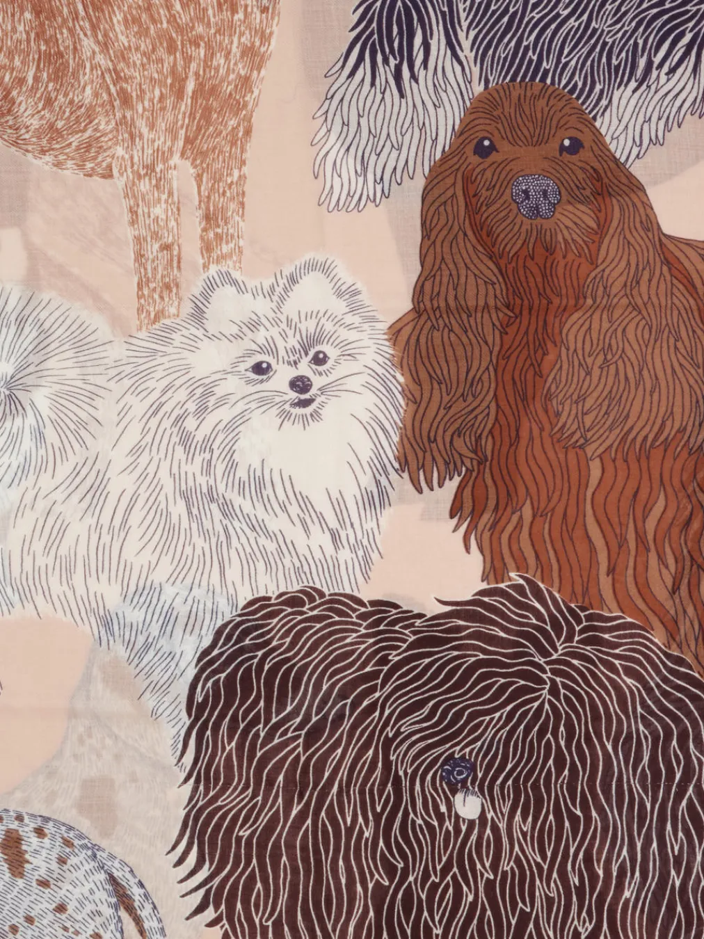 – Modetuch aus Wolle mit Hunde-Print-Inouitoosh Discount