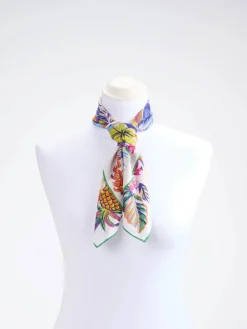 – Nickituch aus Baumwolle und Seide Weiß-Inouitoosh Discount