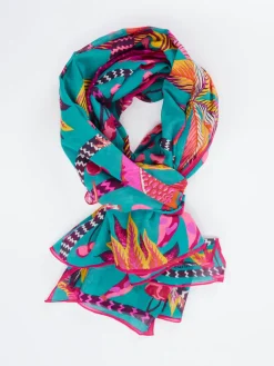 – Schal aus Baumwolle mit Tropenprint-Inouitoosh Hot