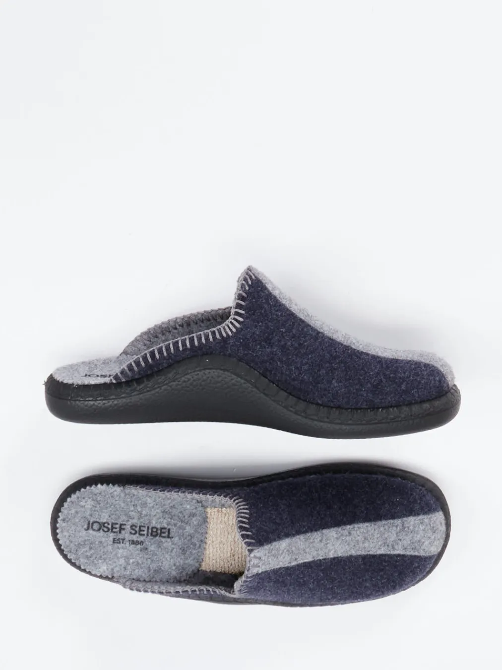 Josef Seibel – Filzpantoffel aus Filz in Dunkel-Josef Seibel Relax Online