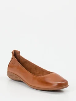 – Komfort-Ballerinas aus Kalbleder Cognac-Josef Seibel Discount