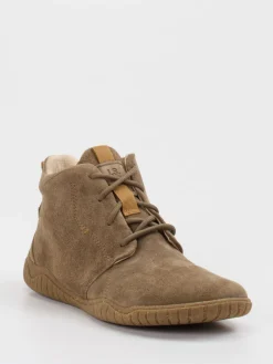 – Schnürstiefelette aus Veloursleder taupe-Josef Seibel Discount