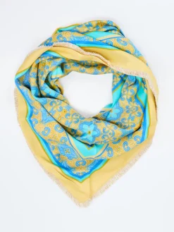 – Halstuch aus Viskose mit Ornamentprint-Katherina Loretta Hot