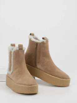 Kennel & Schmenger – Chelsea-Stiefelette aus Veloursleder sand-Kennel u0026 Schmenger Hot