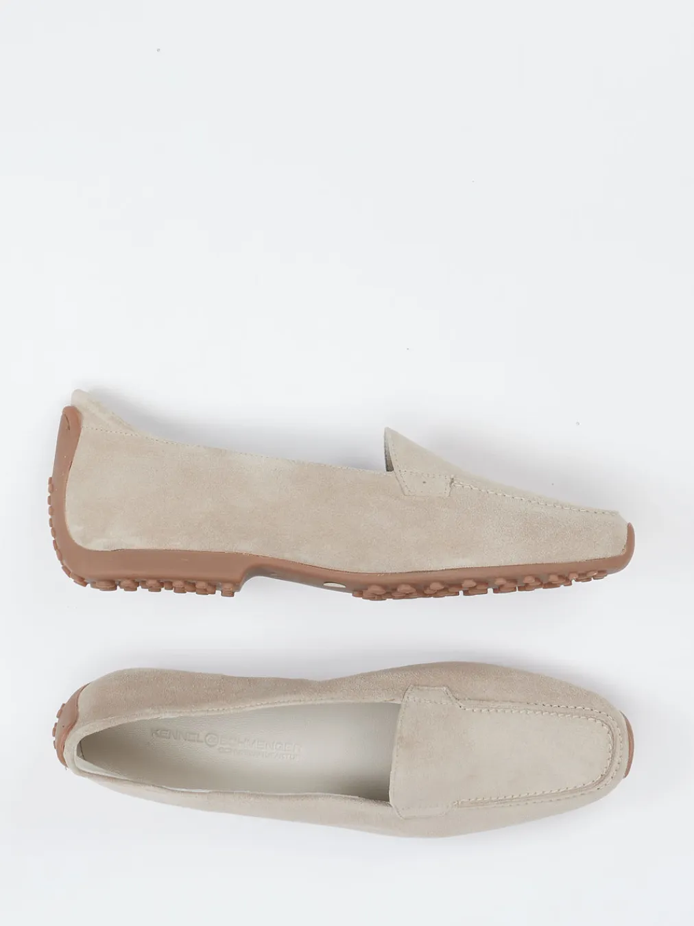Kennel & Schmenger – Loafer aus Veloursleder beigegrau-Kennel u0026 Schmenger New