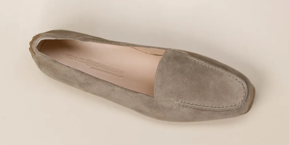 Kennel & Schmenger – Loafer aus Veloursleder beigegrau-Kennel u0026 Schmenger New