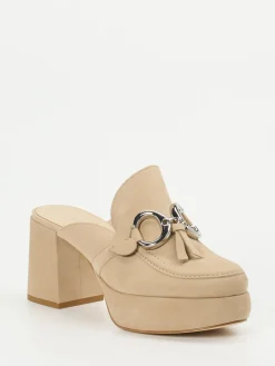 Kennel & Schmenger – Plateau-Mules aus Veloursleder beige-Kennel u0026 Schmenger Discount