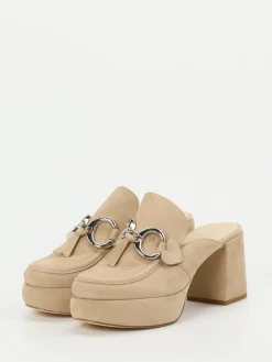 Kennel & Schmenger – Plateau-Mules aus Veloursleder beige-Kennel u0026 Schmenger Discount