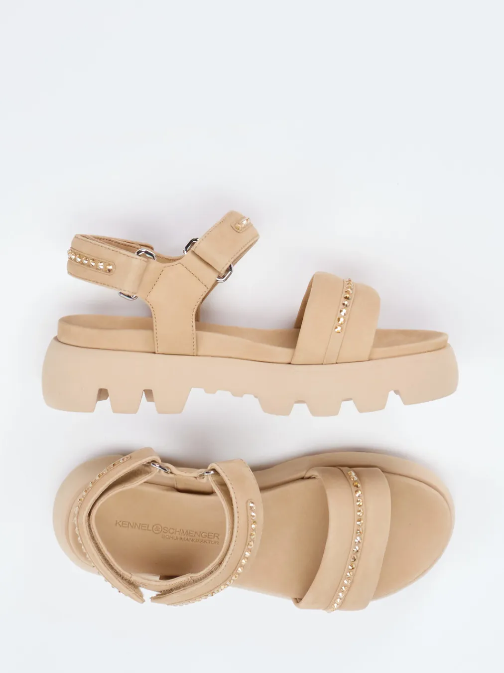 Kennel & Schmenger – Sandalen aus Nubukleder Beige-Kennel u0026 Schmenger Online