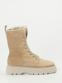 Kennel & Schmenger – Schnürboots aus Veloursleder Beige-Kennel u0026 Schmenger New