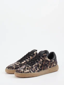 Kennel & Schmenger – Sneaker aus Satin-Textil mit Leoprint-Kennel u0026 Schmenger Discount