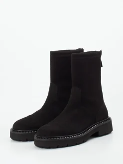 Kennel & Schmenger – Stiefelette aus Stretch-Veloursleder-Kennel u0026 Schmenger New