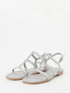 Kennel & Schmenger – Zehensandale aus Metallicleder-Kennel u0026 Schmenger Outlet