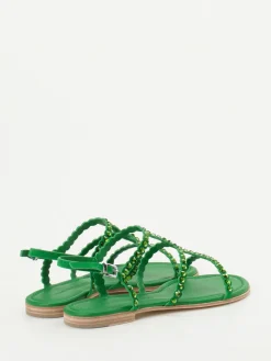 Kennel & Schmenger – Zehentrenner-Sandale aus Veloursleder smaragd-Kennel u0026 Schmenger Hot