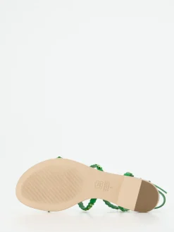 Kennel & Schmenger – Zehentrenner-Sandale aus Veloursleder smaragd-Kennel u0026 Schmenger Hot