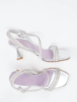 – Abendsandale aus Metallicleder-Konstantin Starke Discount