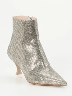 – Ankle Boots aus Metallicleder-Konstantin Starke Outlet