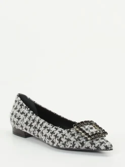 – Ballerinas aus Bouclé-Textil hellgrau-Konstantin Starke New