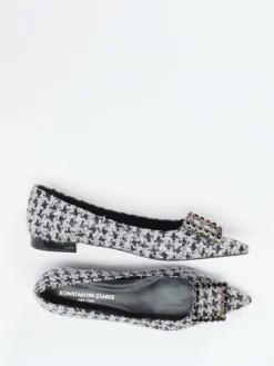 – Ballerinas aus Bouclé-Textil hellgrau-Konstantin Starke New