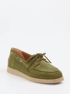 – Bootsschuh aus Veloursleder oliv-Konstantin Starke Online