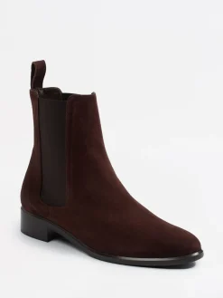 – Chelsea Boots aus Veloursleder Dunkel-Konstantin Starke