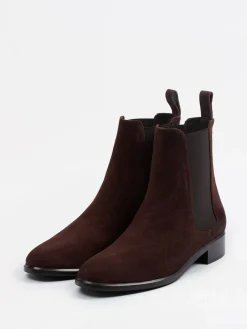– Chelsea Boots aus Veloursleder Dunkel-Konstantin Starke