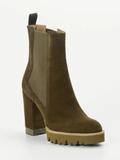 – Chelsea Boots aus Veloursleder oliv-Konstantin Starke Clearance