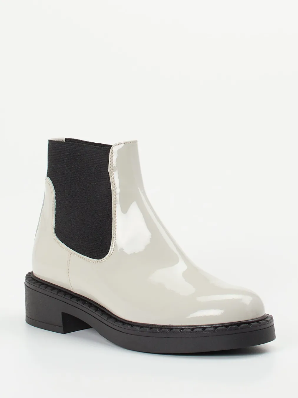 – Chelsea Boots aus Lackleder creme-Konstantin Starke Outlet
