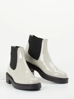 – Chelsea Boots aus Lackleder creme-Konstantin Starke Outlet