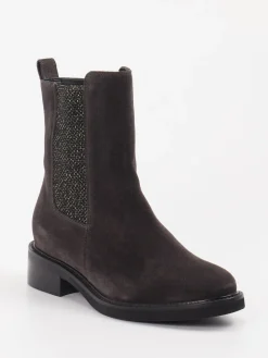 – Chelsea Boots aus Veloursleder Dunkelbraun-Konstantin Starke Hot