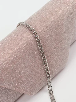 – Clutch aus Textil in Rosé mit Glitzer-Konstantin Starke