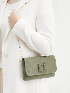 – Clutch aus Textil in Salbei-Konstantin Starke New