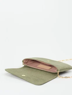 – Clutch aus Textil in Salbei-Konstantin Starke New