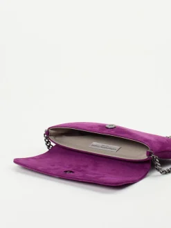 – Clutch aus Veloursleder Violett-Konstantin Starke Best