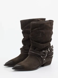 – Cowboyboots aus Veloursleder-Konstantin Starke Hot