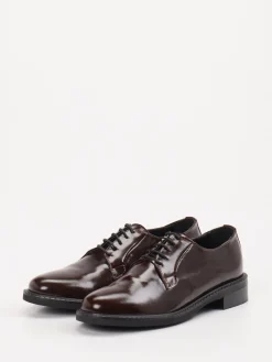 – Derby-Schuhe aus Hochglanzleder Dunkel-Konstantin Starke Sale