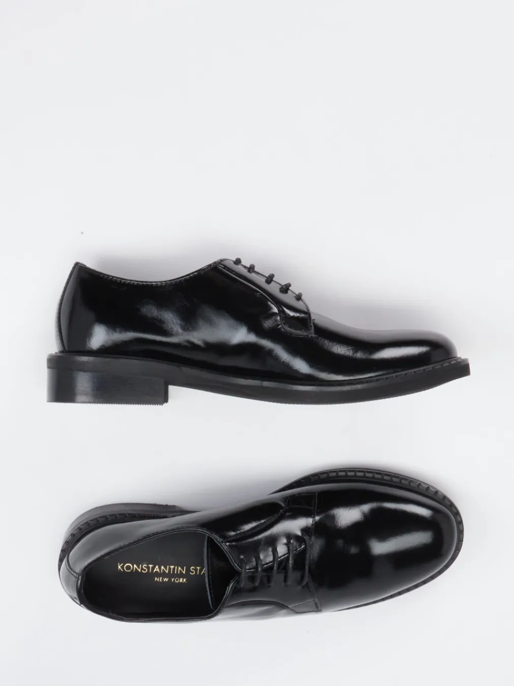 – Derby-Schnürschuh aus Hochglanzleder-Konstantin Starke