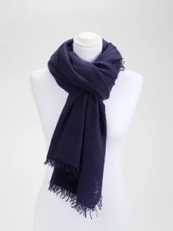 – Fransenschal aus Feinstrick Dunkel-Konstantin Starke New