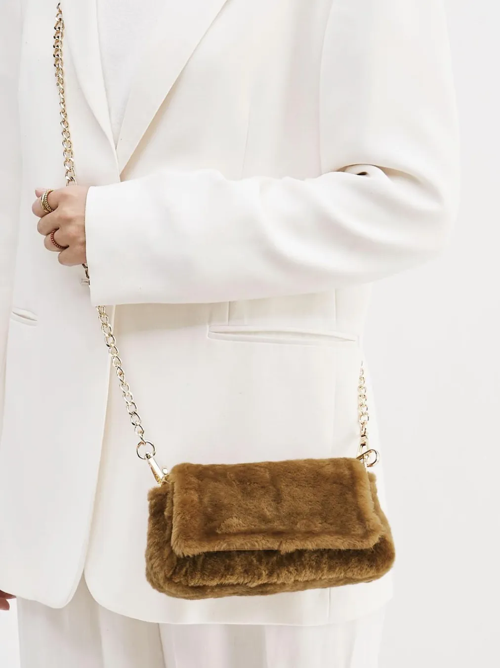 – Handtasche aus Fell Karamell-Konstantin Starke Clearance