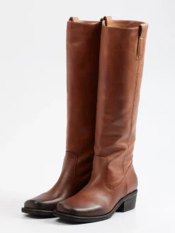 – Kniehohe Stiefel aus Kalbleder Cognac-Konstantin Starke Online