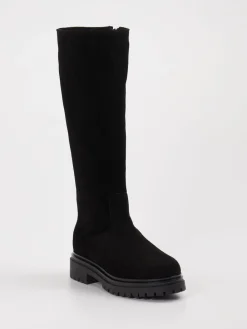 – Langschaftstiefel aus Veloursleder-Konstantin Starke New