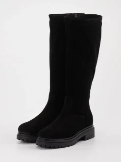 – Langschaftstiefel aus Veloursleder-Konstantin Starke New