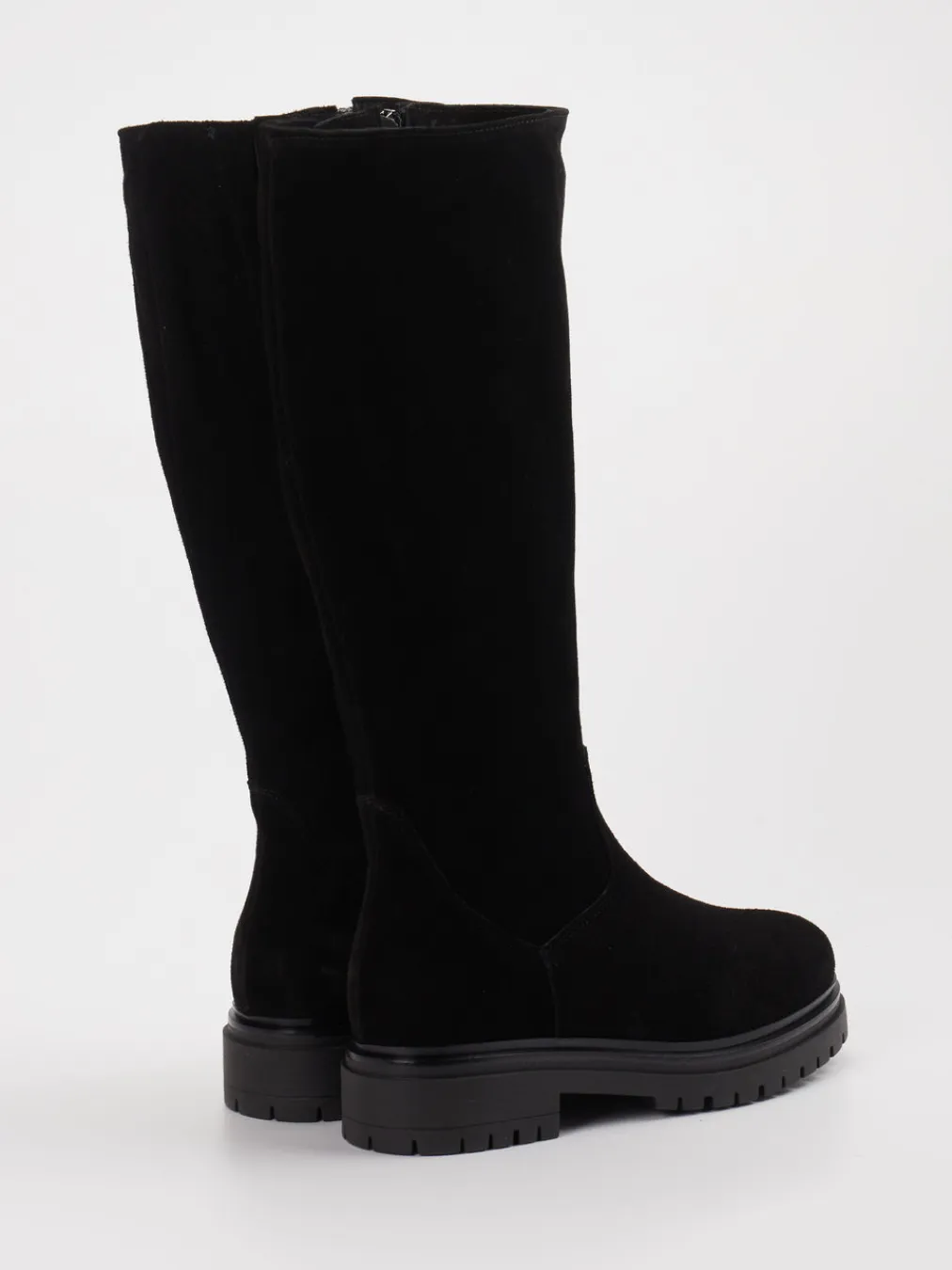 – Langschaftstiefel aus Veloursleder-Konstantin Starke New