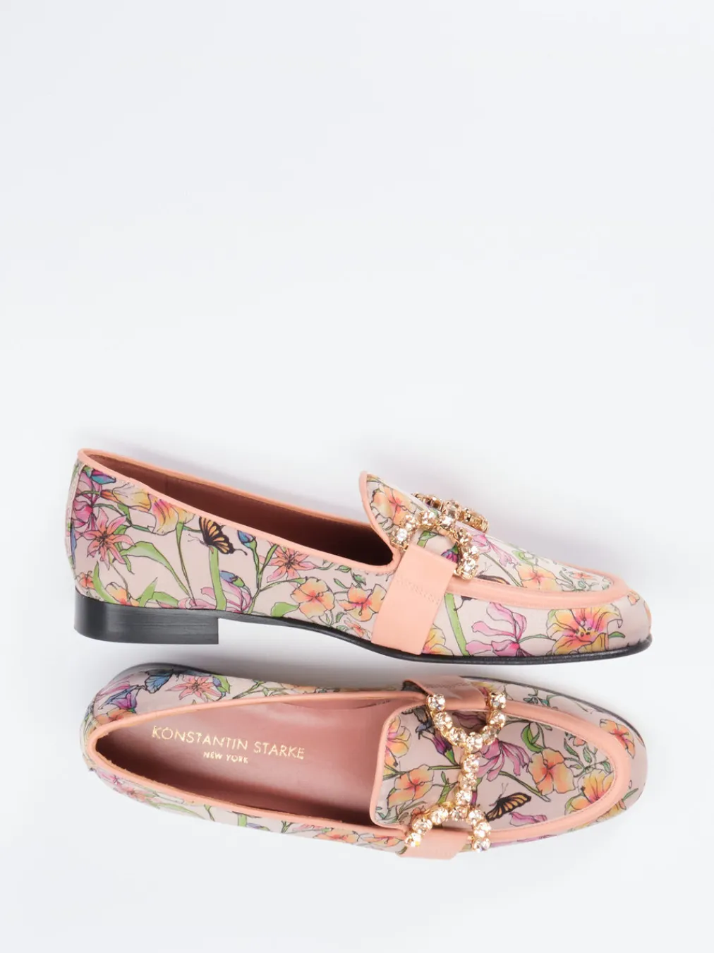 – Loafer aus glänzendem Textil Rosé-Konstantin Starke New