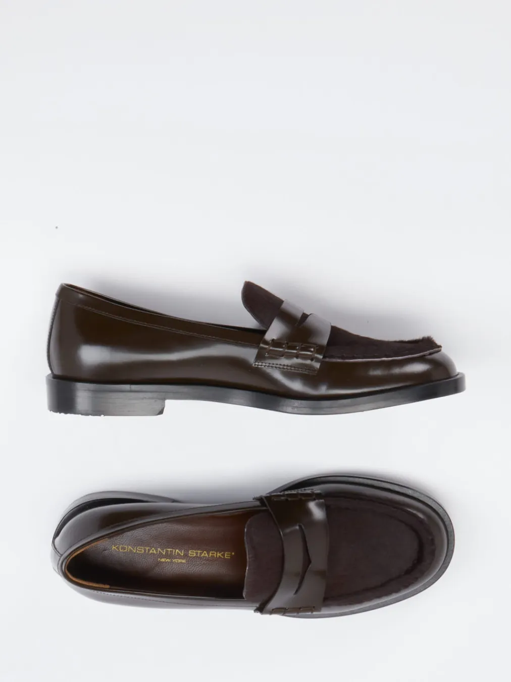 – Loafer aus Hochglanzleder Dunkel-Konstantin Starke