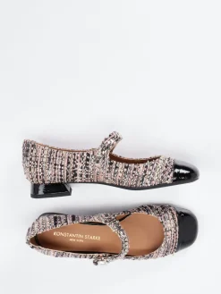 – Mary Janes aus Bouclé mit Lackdetail-Konstantin Starke Sale
