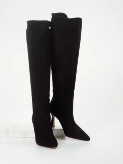 – Overknee-Stiefel aus Veloursleder-Konstantin Starke Best