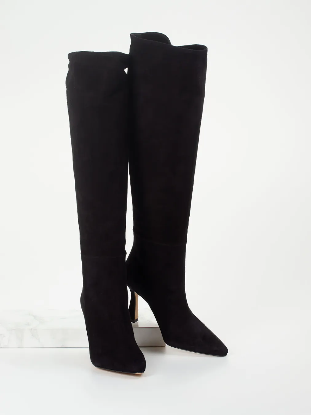 – Overknee-Stiefel aus Veloursleder-Konstantin Starke Best