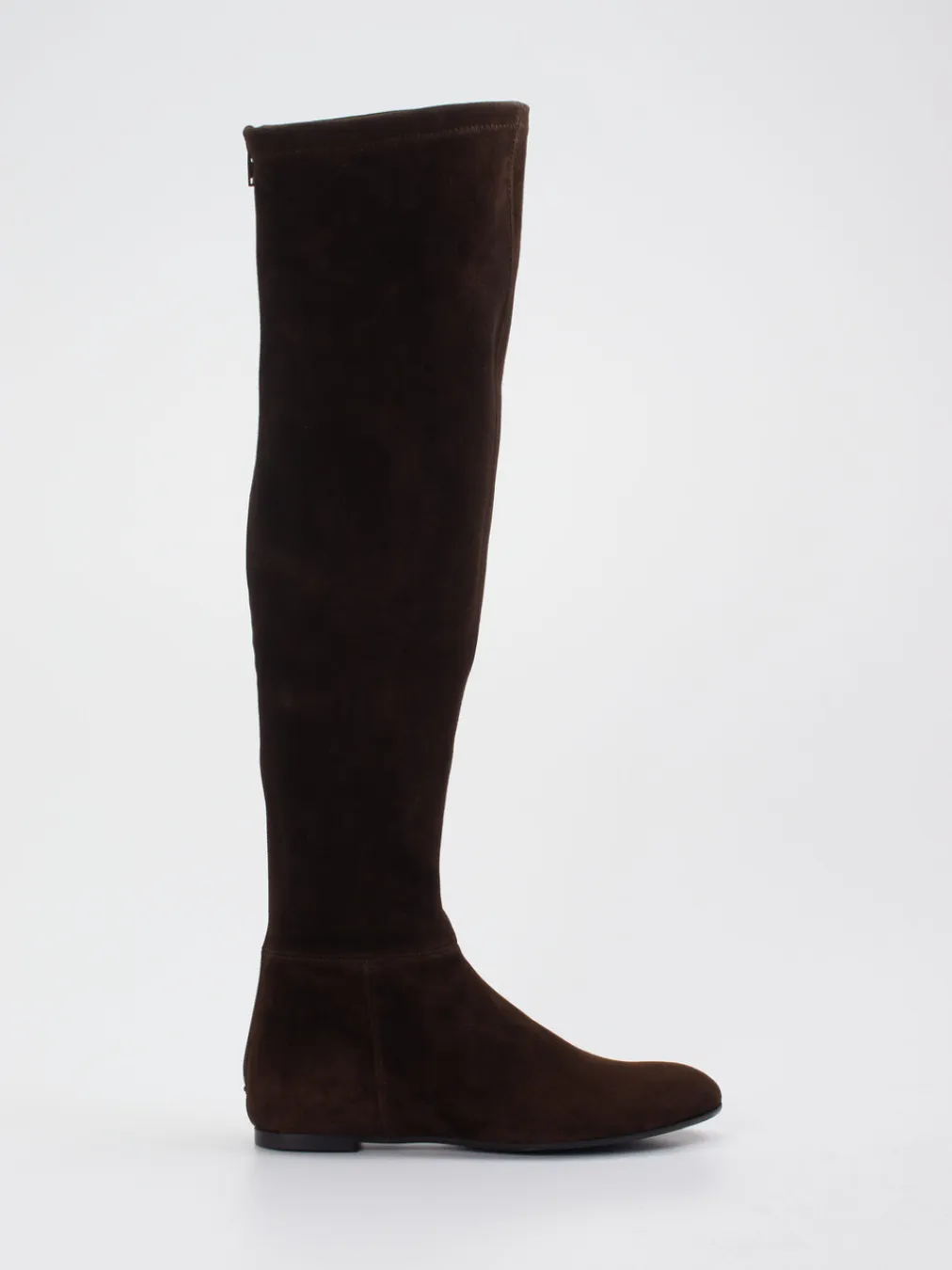 – Overknee-Stiefel aus Veloursleder Dunkel-Konstantin Starke Discount