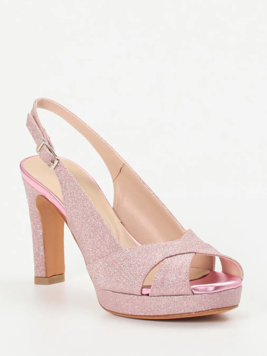 – Plateau-Sandalette aus Metallicleder Rosé-Konstantin Starke Online